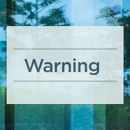 CGSignLab | אזהרה -טלף בסיסי נצמד חלון ברור | 30 x20